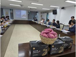 당진시, 농촌진흥청과 고구마 신품종 ‘호풍미’  유통 확대를 위한 현장 간담회 개최 기사 이미지